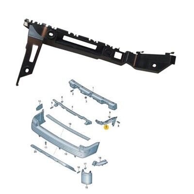 ARKA TAMPON BRAKETİ SAG TRANSPORTER T7 2015>>