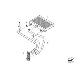 IOE-BMW 64116922602 KALORIFER RADYATÖR BORUSU BMW E60-E61-E63-E64