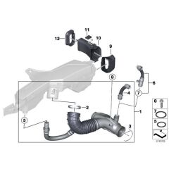 IOE-BMW BMW 13718513961 TEMIZ HAVA BORUSU BMW F20 LCI-F21 LCI