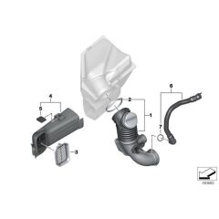 IOE-BMW 13718573140 HAVA FILTRE BORUSU BMW 2F45-F46-5G30-G31-6G32-G11-G12-8G15-X3 G02-X5 G05