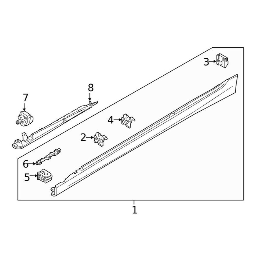 IOE-BMW BMW 51778099909 MARSBIYEL KAPLAMASI SOL BMW G20-G21