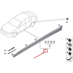 IOE-BMW BMW 51778493951 MARSBIYEL KAPLAMASI SOL BMW G20-G21