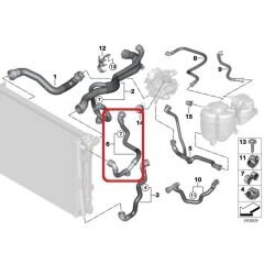 IOE-BMW BMW 17128654842 RADYATÖR HORTUMU BMW G20