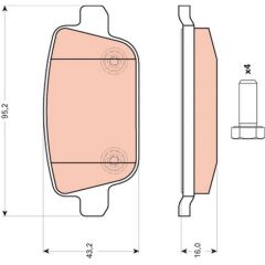 BOSCH LR003657 FREN BALATASI ARKA BMW FREELANDER 2