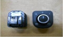 AYNA AYAR DÜĞMESİ KATLANIR  ISITMALI GOLF6 09-13/CC 12-17/PASSAT 11-15/TİGUAN 08-20