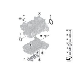 IOE-BMW BMW 11137600465 BLOK ARKA KAPAK CONTALI BMW F20-F21-F22-F30-F31