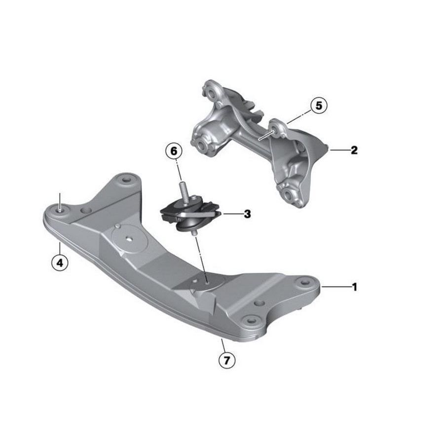 IOE-BMW BMW 22316796609 SANZIMAN TRAVERSI BMW F20-F20 LCI-F21-F21 LCI-F22-F30-F30 LCI-F31-F34 GT-4F32-F33-F36 GRAN COUPE