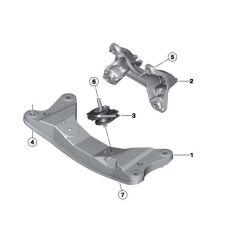 IOE-BMW BMW 22316796609 SANZIMAN TRAVERSI BMW F20-F20 LCI-F21-F21 LCI-F22-F30-F30 LCI-F31-F34 GT-4F32-F33-F36 GRAN COUPE