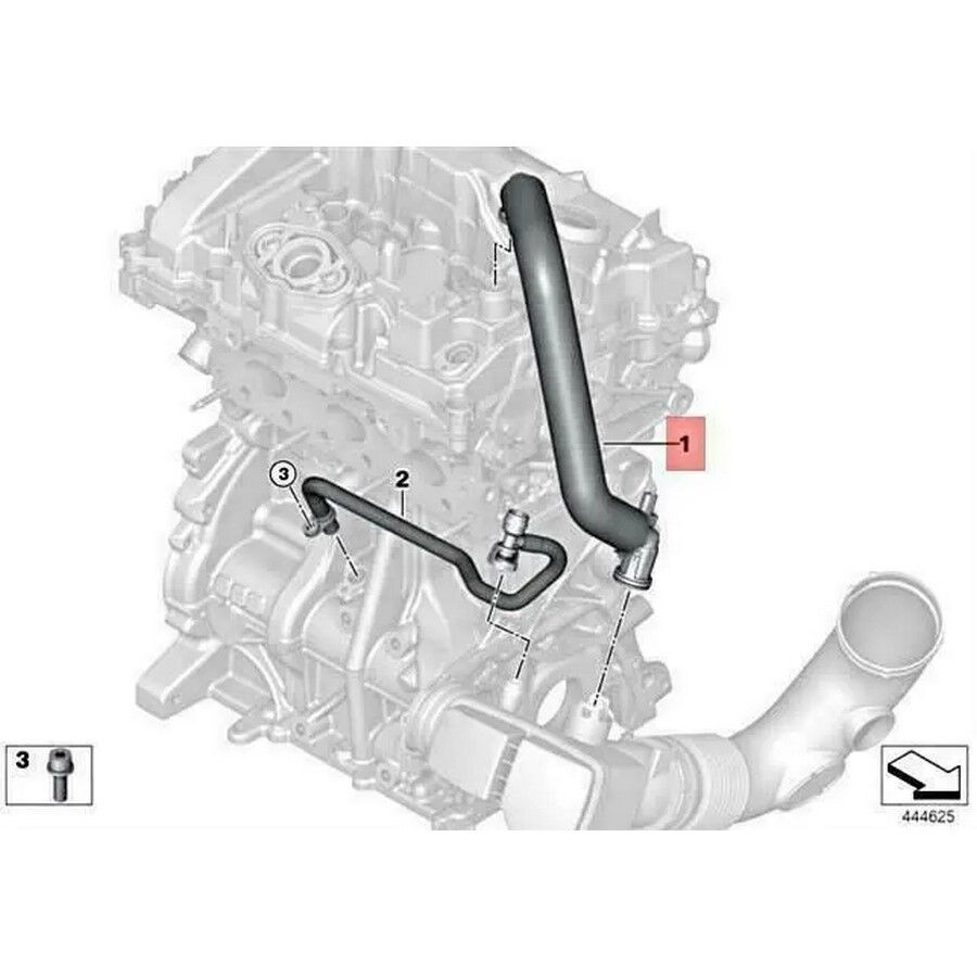 IOE-BMW 11157623746 HAVALANDIRMA HORTUMU BMW F20 LCI-F21 LCI-F22-F22 LCI-F23 LCI-F30 LCI-F31 LCI-F34 GT-F35-4F32-F33-F36-5G30-G31-6G32-7G11-G612-X3 G01