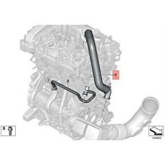 IOE-BMW 11157623746 HAVALANDIRMA HORTUMU BMW F20 LCI-F21 LCI-F22-F22 LCI-F23 LCI-F30 LCI-F31 LCI-F34 GT-F35-4F32-F33-F36-5G30-G31-6G32-7G11-G612-X3 G01