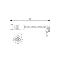 BSG A1695401617 FREN BALATA FISI MERCEDES 176-242-246- 205-117-156