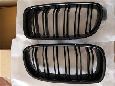 ÖN PANJUR BÖBREK PARLAK SİYAH ÇİFT ÇITALI SET BMW F30+LCİ 2012-2018