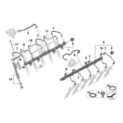 IOE-BMW 13539847174 ENJEKTÖR ALT PULU BMW F20-F21-F23-F30-F31-F35-F32-F33-F36-F10-F11-G20-G30-G31-G32-G38-G11-G12-X3 F25-X