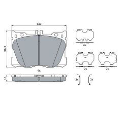 BLUE PRINT A0004207900 FREN BALATASI ÖN MERCEDES 205-213-238-X253-