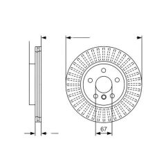 EUROREPAR 34116866297 FREN DISKI ÖN BMW 2F45-F46-X1 F48-X2 F39 MINI F54-F55-F56-F57-F60